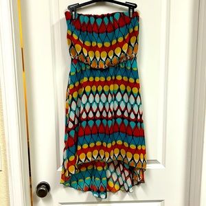 Strapless Hi-lo dress